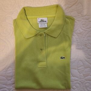 Women's Lacoste Top, EU size 40 (m), lime green